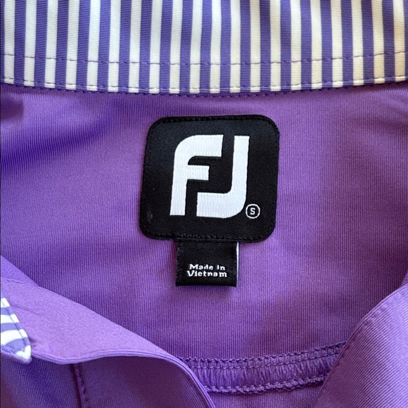 FootJoy Purple‎ Short Sleeve Golf Polo Shirt Size S - Picture 5 of 5